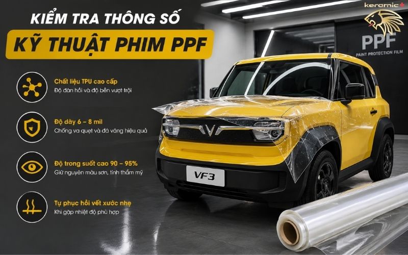 Dán PPF cho VF3 Dán PPF cho VF3