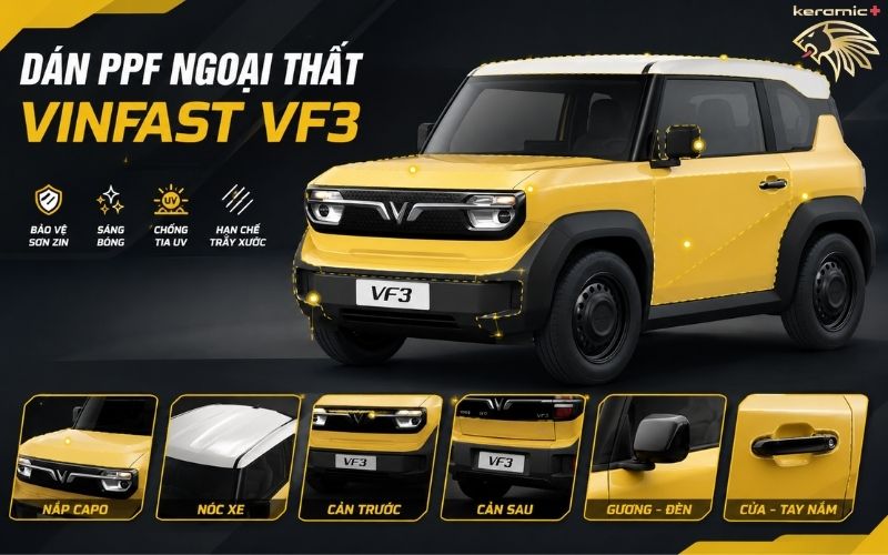 Dán PPF cho VF3 Dán PPF cho VF3