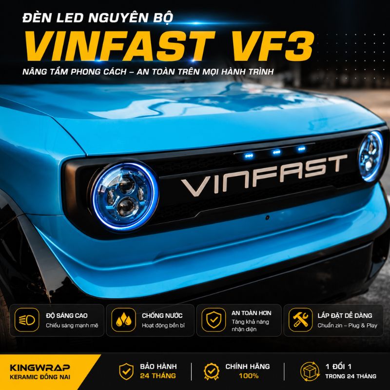 Độ đèn Vinfast VF3