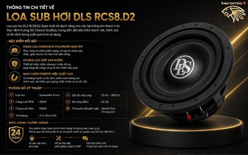Loa sub hơi DLS RCS8.D2