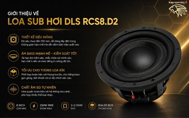 Loa sub hơi DLS RCS8.D2