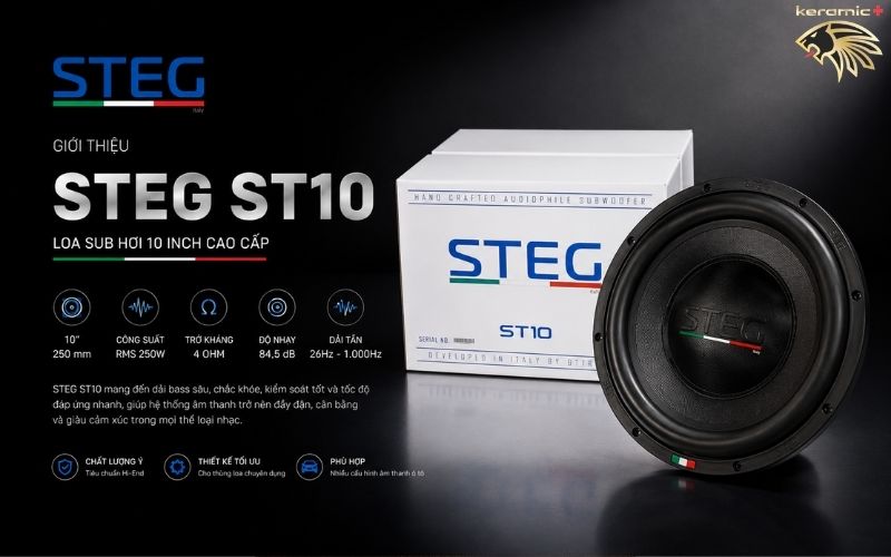 Loa sub hơi STEG ST10
