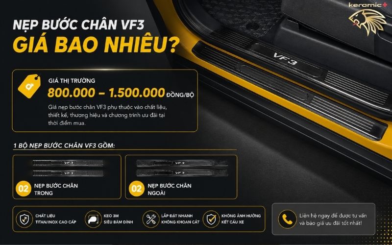 Nẹp bước chân VF3 Nẹp bước chân VF3