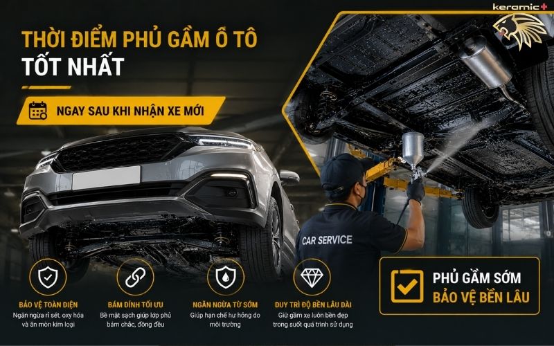 Sơn phủ gầm xe ô tô giá bao nhiêu Sơn phủ gầm xe ô tô giá bao nhiêu