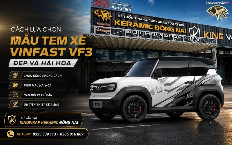 Tem xe Vinfast VF3 Tem xe Vinfast VF3