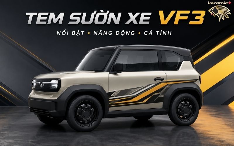 Tem xe Vinfast VF3 Tem xe Vinfast VF3