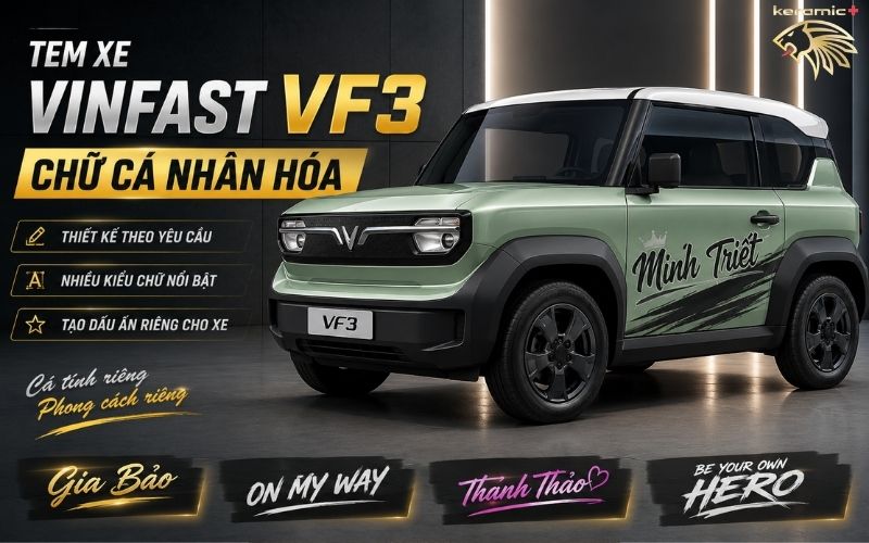 Tem xe Vinfast VF3 Tem xe Vinfast VF3