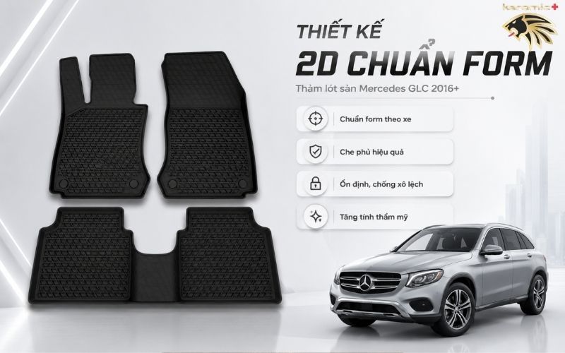 Thảm lót sàn Mercedes GLC 2016 Thảm lót sàn Mercedes GLC 2016