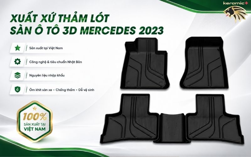 Thảm lót sàn ô tô Mercedes GLC 2023 Thảm lót sàn ô tô Mercedes GLC 2023
