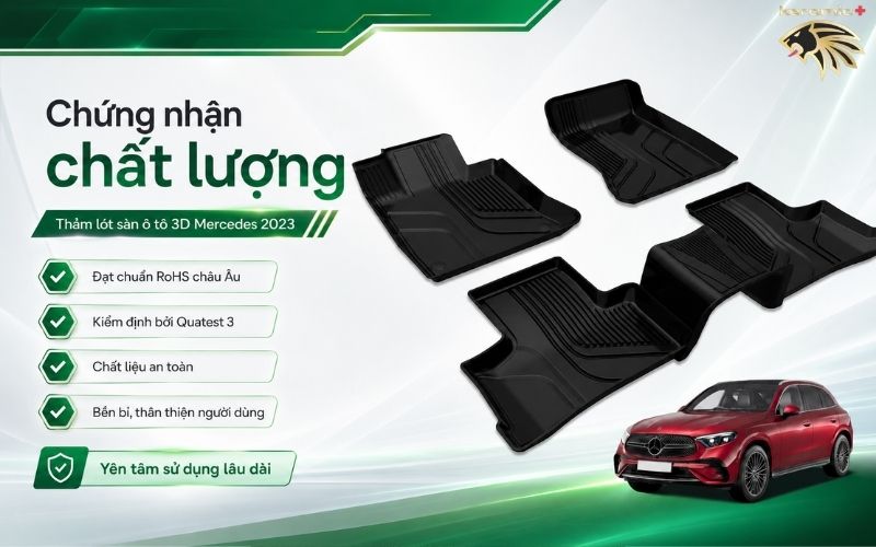 Thảm lót sàn ô tô Mercedes GLC 2023 Thảm lót sàn ô tô Mercedes GLC 2023