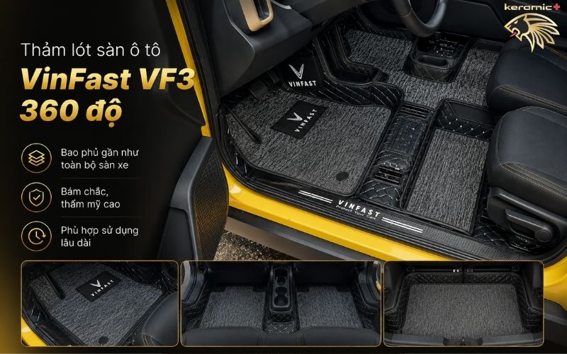 Thảm lót sàn ô tô Vinfast VF3 Thảm lót sàn ô tô Vinfast VF3