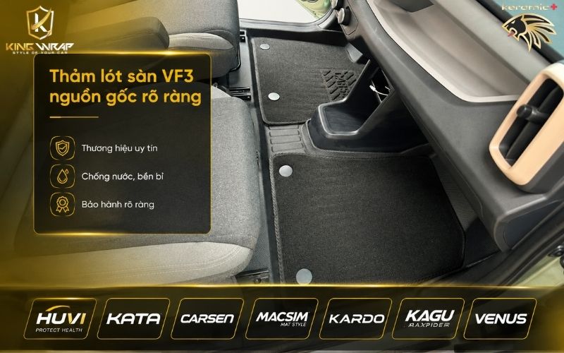 Thảm lót sàn ô tô Vinfast VF3 Thảm lót sàn ô tô Vinfast VF3