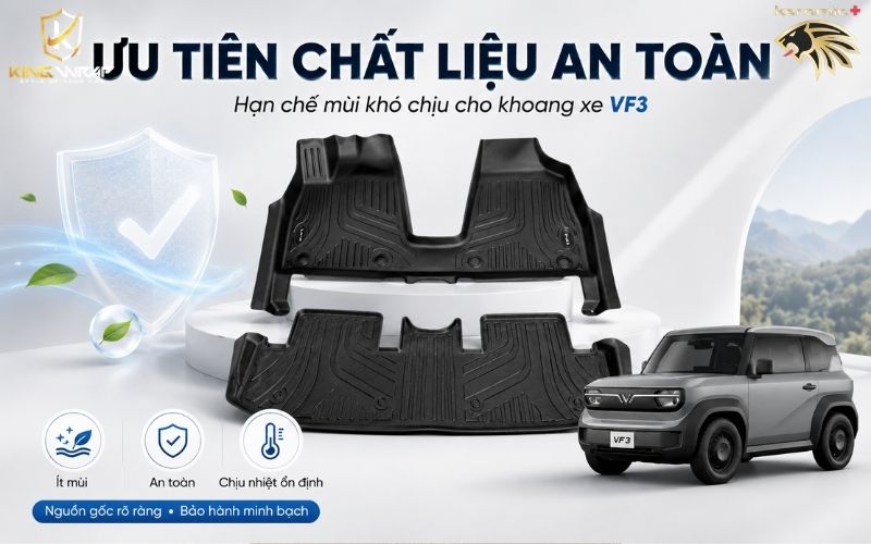 Thảm lót sàn ô tô Vinfast VF3 Thảm lót sàn ô tô Vinfast VF3
