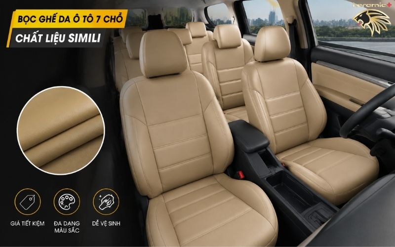 Bọc ghế da ô tô 7 chỗ