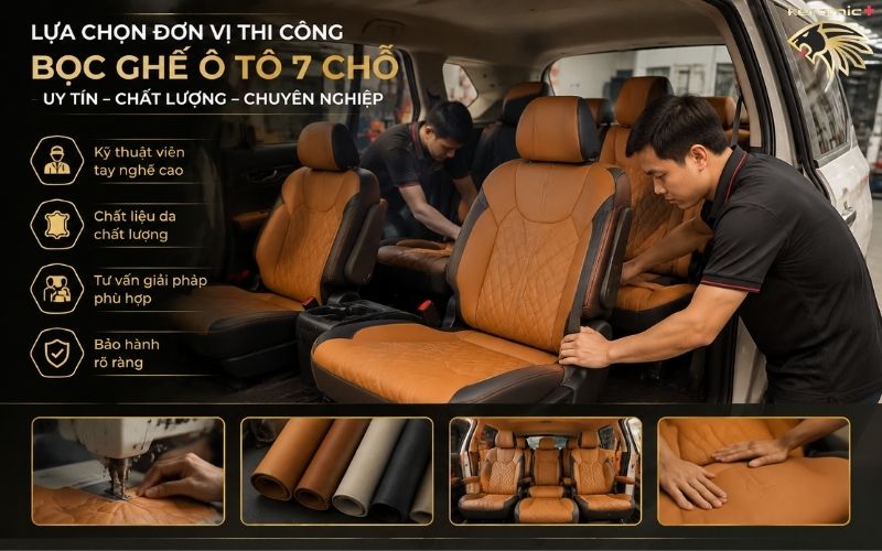Bọc ghế da ô tô 7 chỗ