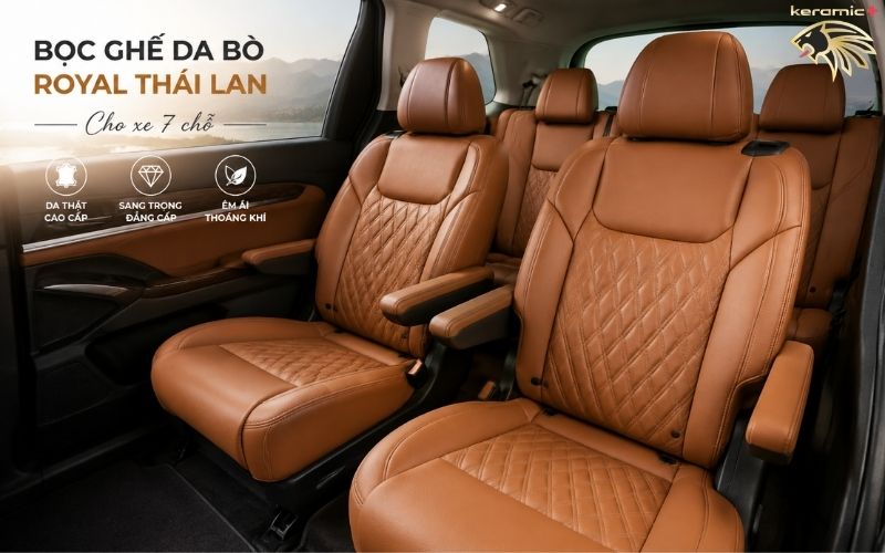 Bọc ghế da ô tô 7 chỗ