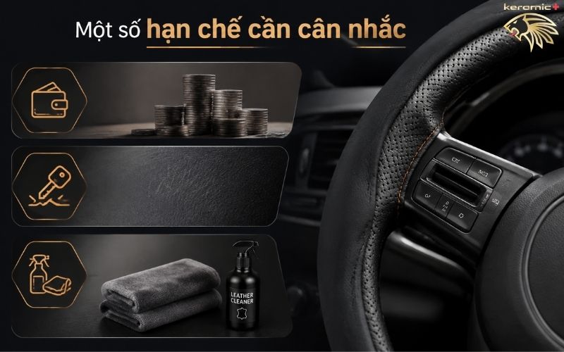 bọc vô lăng da Nappa