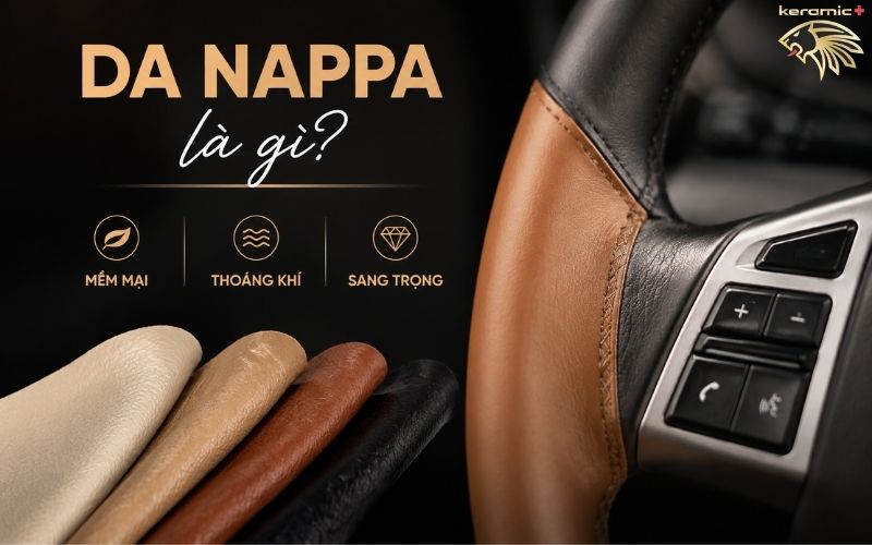 bọc vô lăng da Nappa