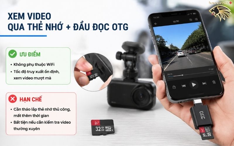 Cách xem camera hành trình trên điện thoại