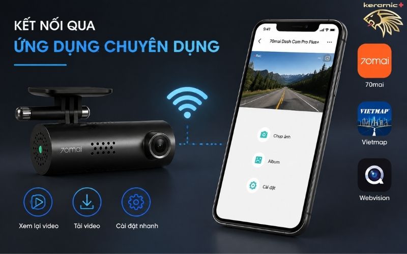 Cách xem camera hành trình trên điện thoại