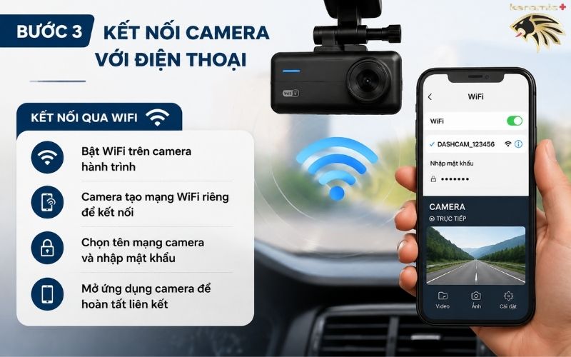 Cách xem camera hành trình trên điện thoại