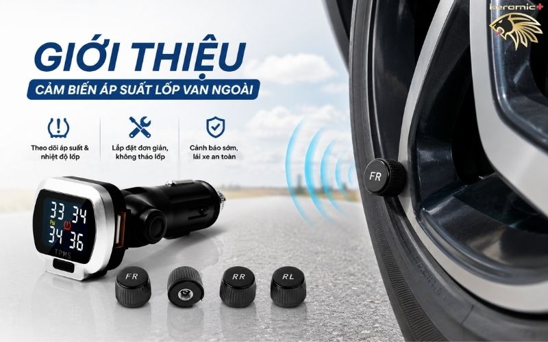cảm biến áp suất lốp van ngoài