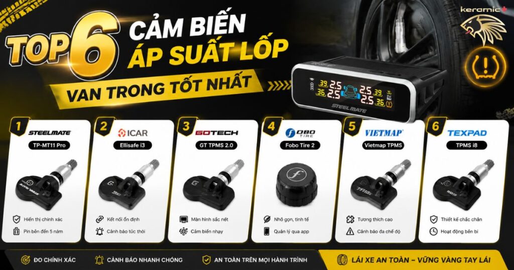 cảm biến áp suất lốp van trong