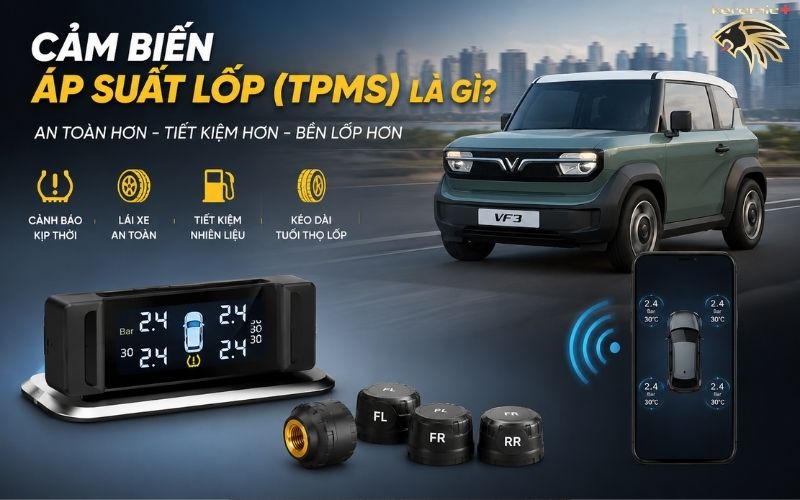 Cảm biến áp suất lốp Vinfast VF3