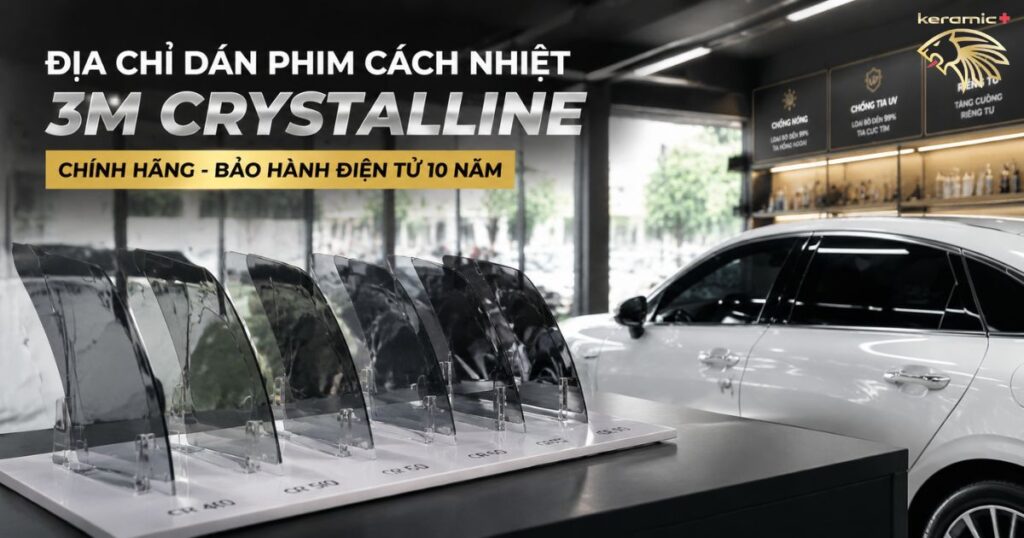 dán phim cách nhiệt 3M Crystalline