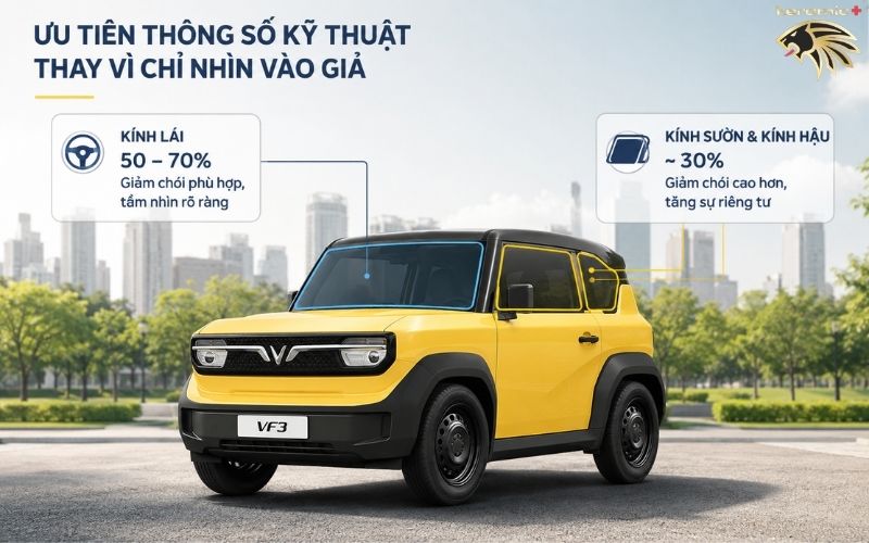 Dán phim cách nhiệt VinFast VF3