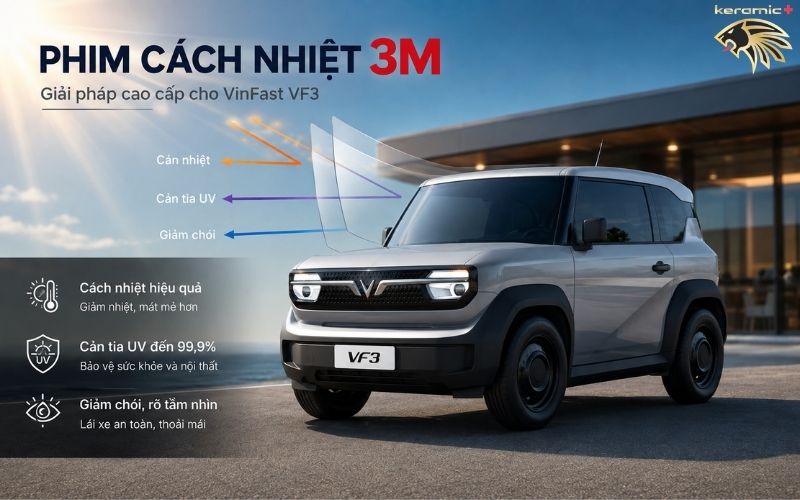 Dán phim cách nhiệt VinFast VF3