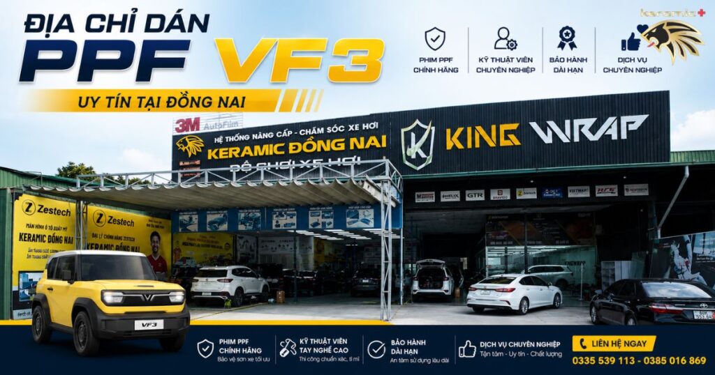 Địa chỉ dán PPF VF3 uy tín tại Đồng Nai