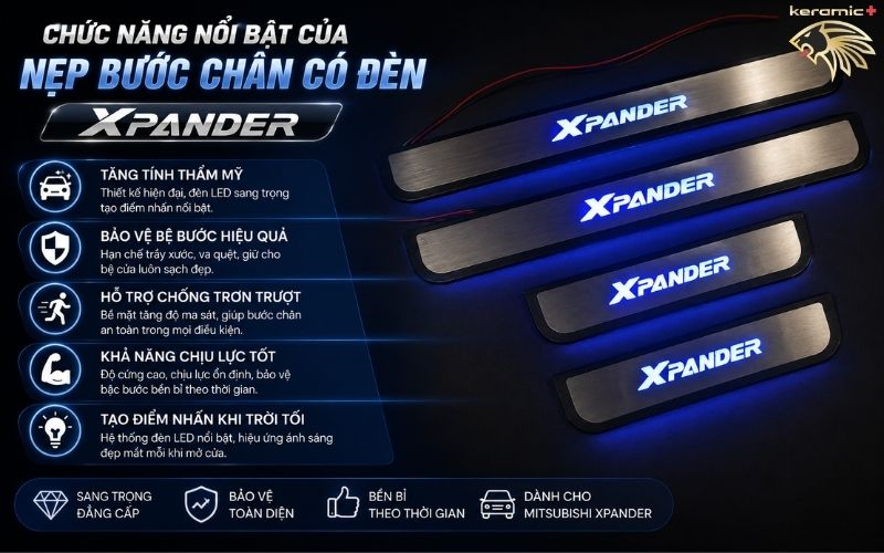 nẹp bước chân có đèn Xpander nẹp bước chân có đèn Xpander