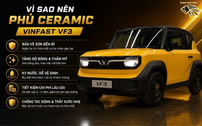 Phủ Ceramic Vinfast VF3 Phủ Ceramic Vinfast VF3