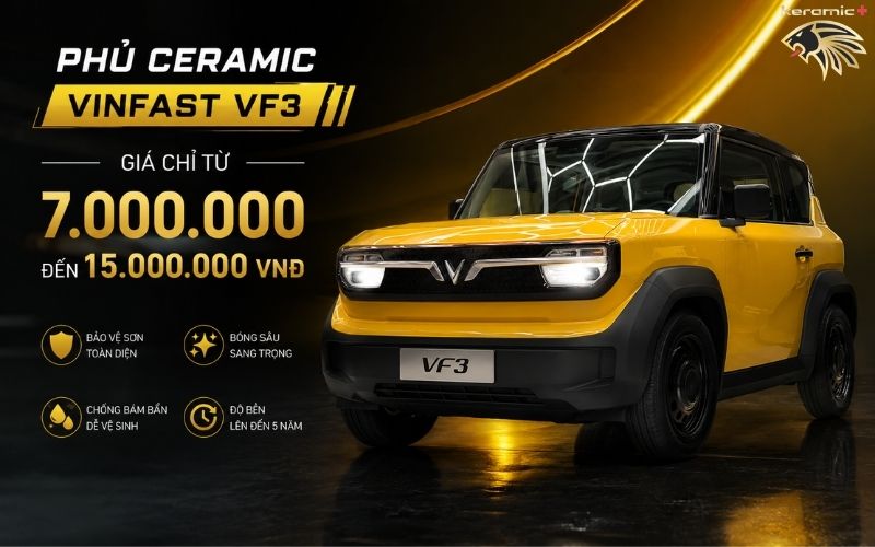 Phủ Ceramic Vinfast VF3 Phủ Ceramic Vinfast VF3