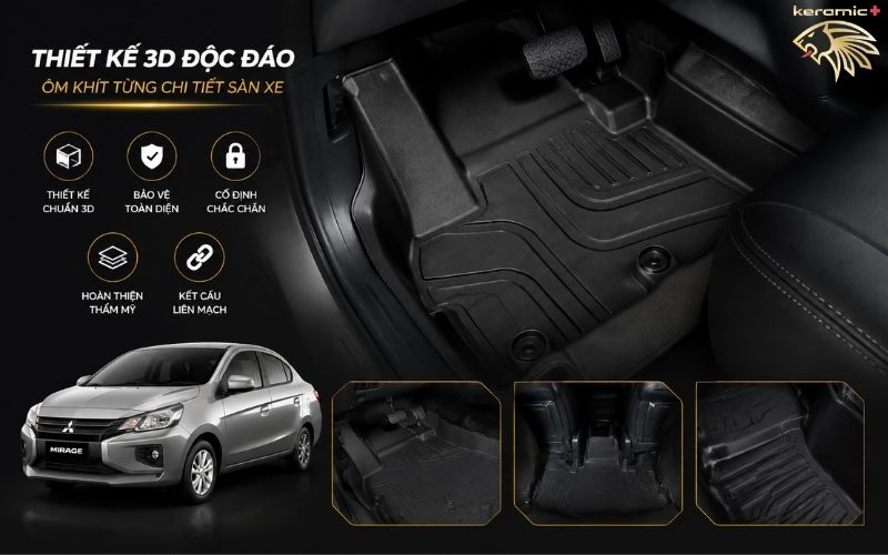 Thảm Lót Sàn Mitsubishi Mirage Thảm Lót Sàn Mitsubishi Mirage
