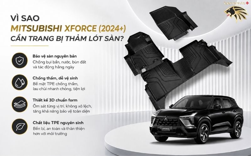 Thảm Lót Sàn Mitsubishi Xforce Thảm Lót Sàn Mitsubishi Xforce