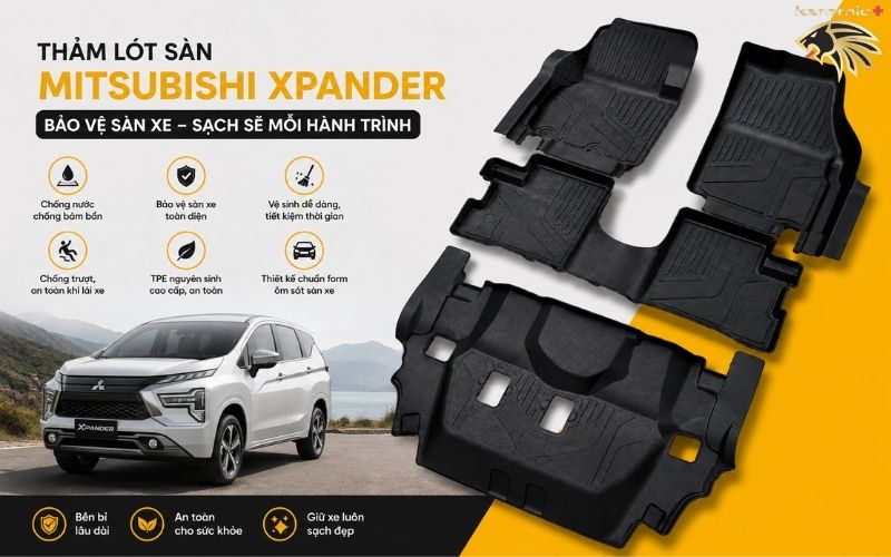 Thảm Lót Sàn Mitsubishi Xpander Thảm Lót Sàn Mitsubishi Xpander