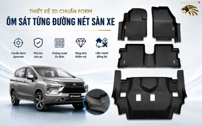 Thảm Lót Sàn Mitsubishi Xpander Thảm Lót Sàn Mitsubishi Xpander
