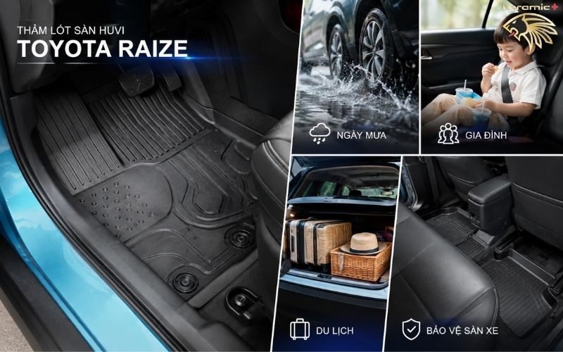 Thảm Lót Sàn Toyota Raize Thảm Lót Sàn Toyota Raize