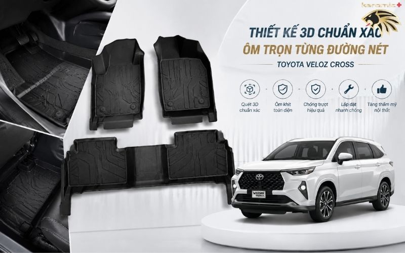 Thảm Lót Sàn Toyota Veloz Cross Thảm Lót Sàn Toyota Veloz Cross