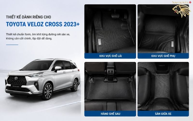 Thảm Lót Sàn Toyota Veloz Cross Thảm Lót Sàn Toyota Veloz Cross