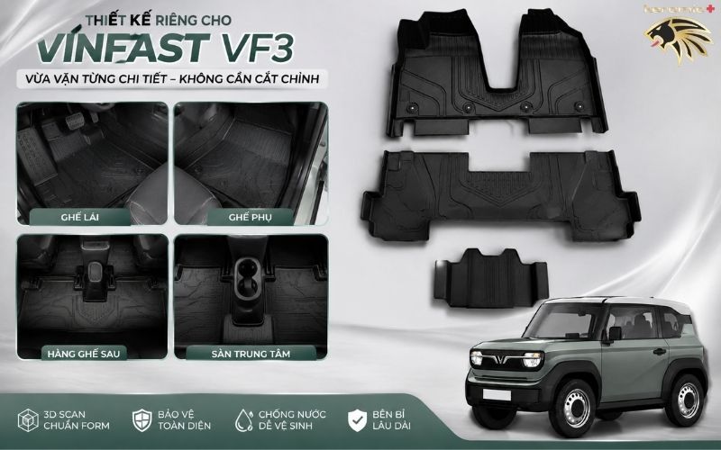 Thảm Lót Sàn Vinfast VF3 Thảm Lót Sàn Vinfast VF3