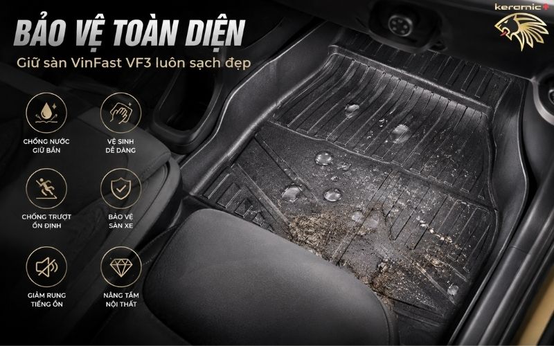 Thảm Lót Sàn Vinfast VF3 Thảm Lót Sàn Vinfast VF3