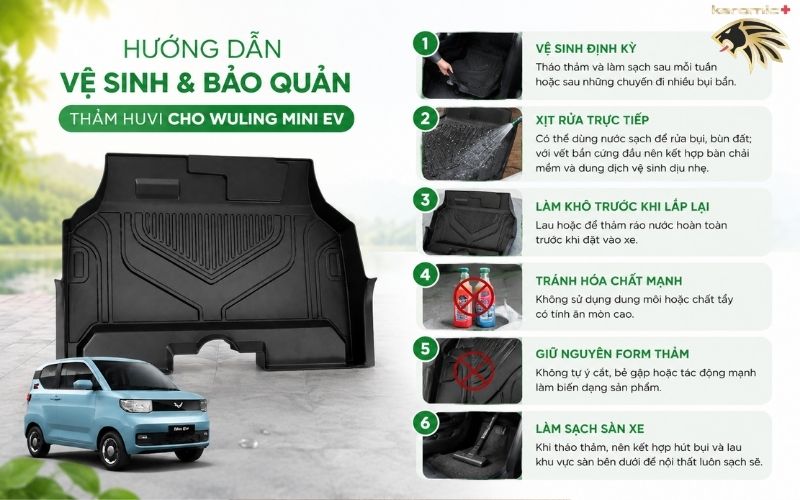 Thảm Lót Sàn Wuling Mini EV