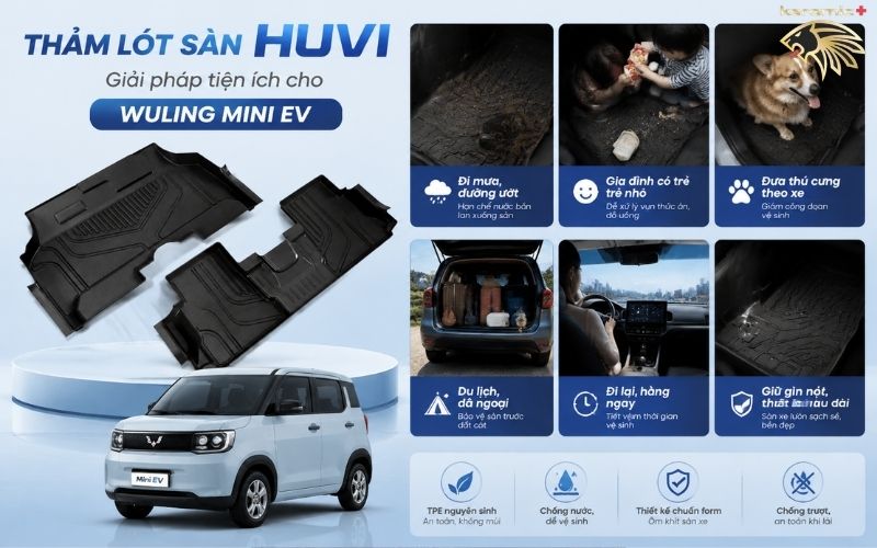 Thảm Lót Sàn Wuling Mini EV