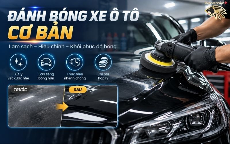 Đánh bóng xe ô tô giá bao nhiêu