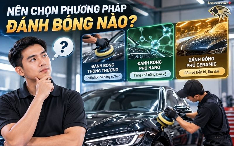 Đánh bóng xe ô tô giá bao nhiêu