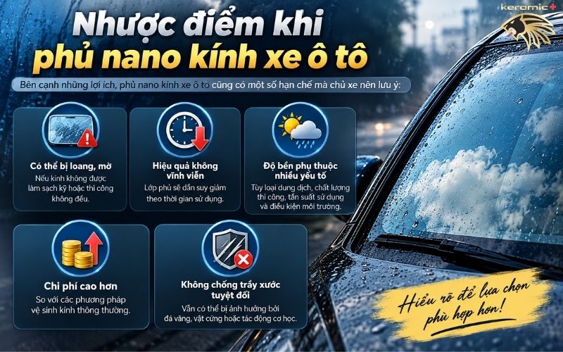 phủ nano kính xe ô tô
