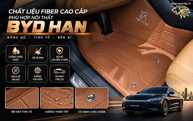 Thảm lót sàn 360 Fiber BYD HAN Thảm lót sàn 360 Fiber BYD HAN